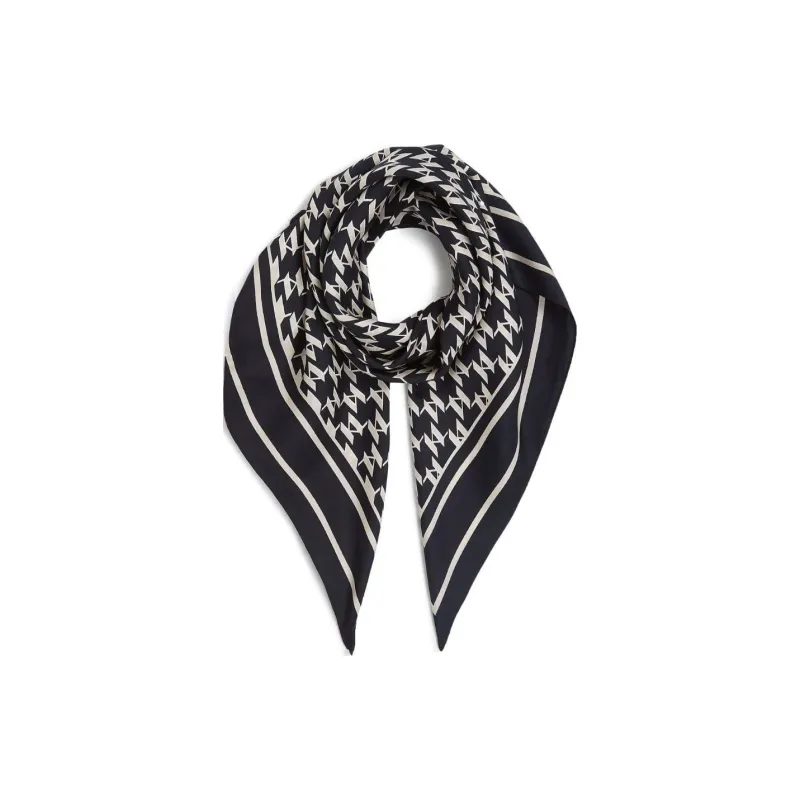 KARL LAGERFELD / Karl Lagerfeld Jeans Monogram print Silk Scarf-1