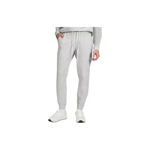 Lululemon Knitted Sweatpants Men Mixed Color Super Light Gray/sea Salt Color