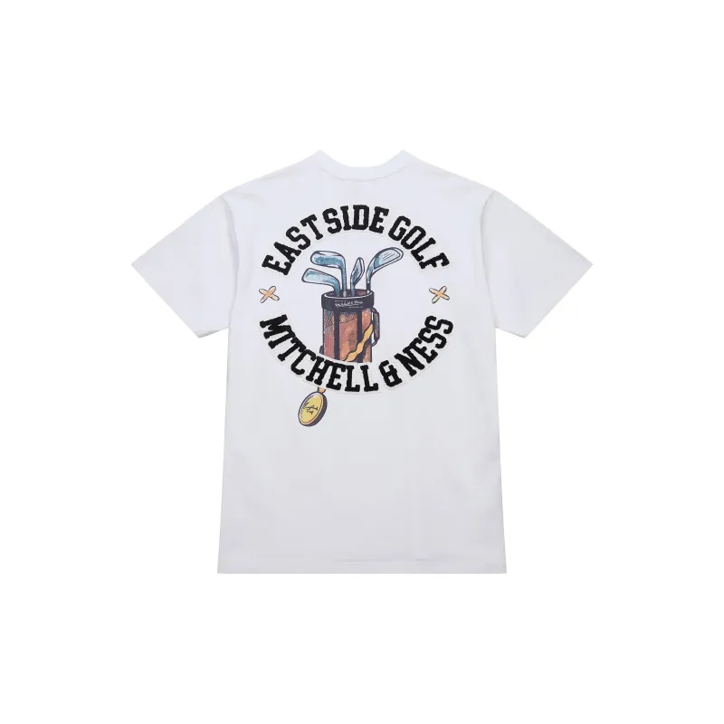 Mitchell & Ness x Eastside Golf SS24 Heavyweight Premium Tee T-Shirt Unisex White-1