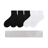 5 Pack (Black 3+White 2) with Mesh Cut Bottom