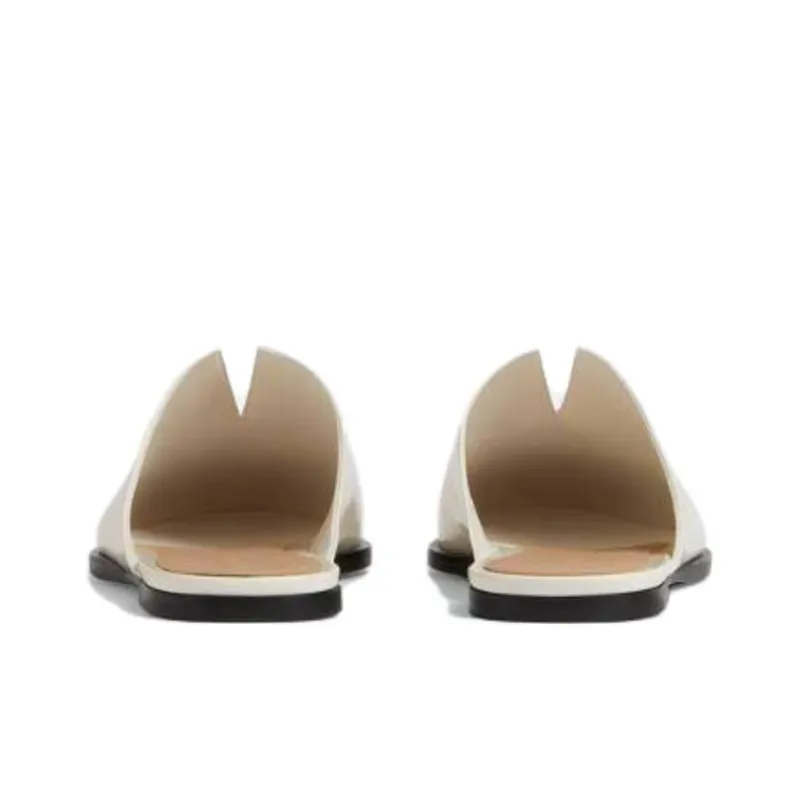 Bottega Veneta Slip Resistant Closed Toe Slippers Women's White-4