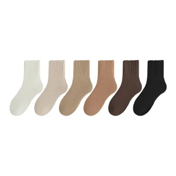 MIIOW Mid Calf Socks Women's 6 Pack