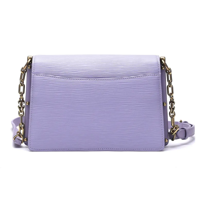 Satchi Top Grain Cow Leather Crossbody Bag Women's Red/White/Yellow/Purple/Black-24
