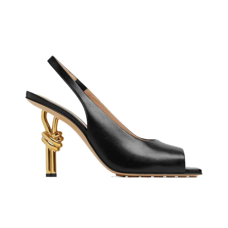 Bottega Veneta Knot Heeled Sandals Women's-1