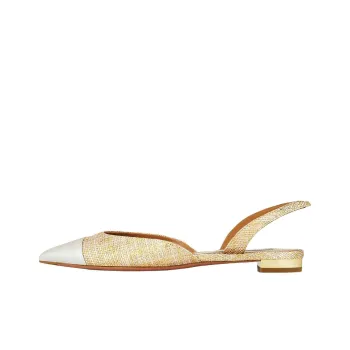 AQUAZZURA Milanese Casual Single Shoes Women's Gold