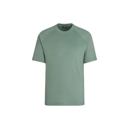 Ermenegildo Zegna T-Shirts Men Gray Green