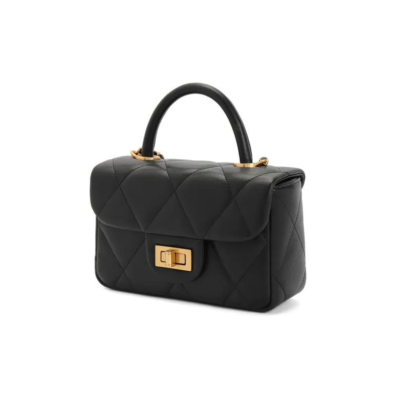 BELLE Sheepskin One Shoulder Handbags Medium Size Women's Multicolor-5
