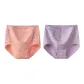F Set-High-Rise Pastoral Style-Pink+Purple (2 Pack)