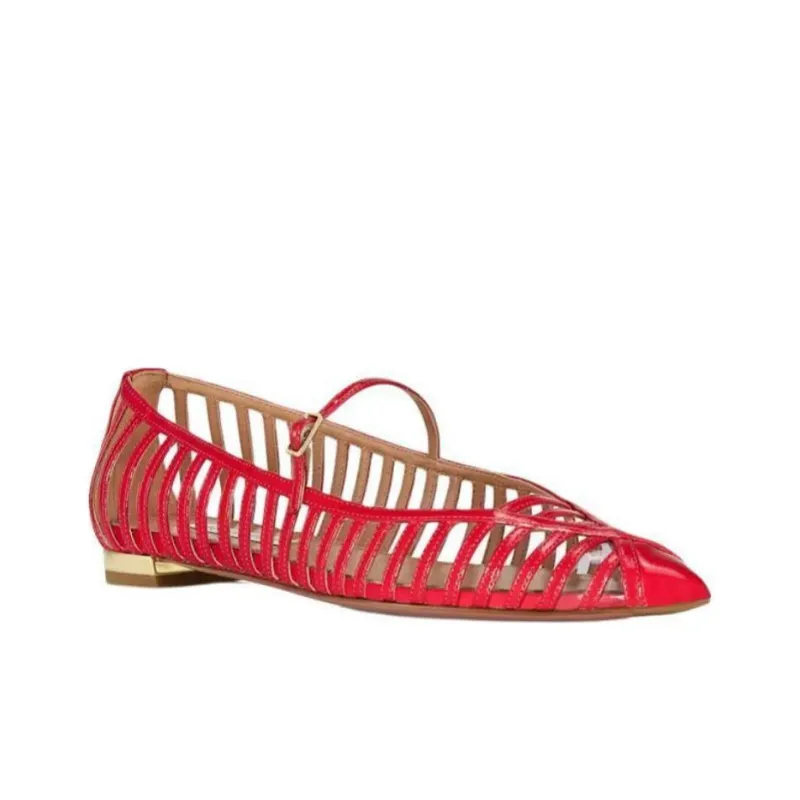 AQUAZZURA Casual Single Shoes Women's Red-2