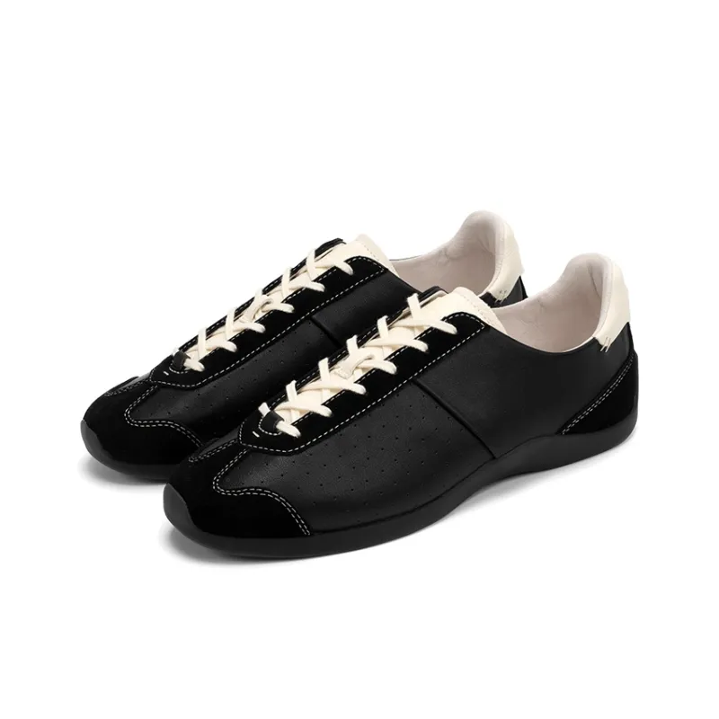 FOOT INDUSTRY Foot Industry Low-Top German Army Trainers Unisex Black/Antique White-2