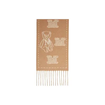 MaxMara Cashmere Knit Scarves Women's Beige