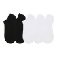 5 Pack[No-Show Socks Black 2-No-Show Socks White 3][Massage Cut-Toe]