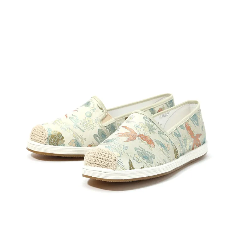 Old Meihua Casual Single Shoes Women's Green-2