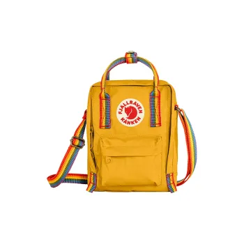 Fjallraven Kanken Vinylon Handbag Shoulder Bag Crossbody Bag Unisex Ochre Multicolor Rainbow