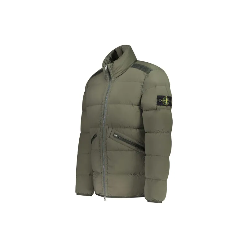STONE ISLAND High Neck Zip Up Coat-2