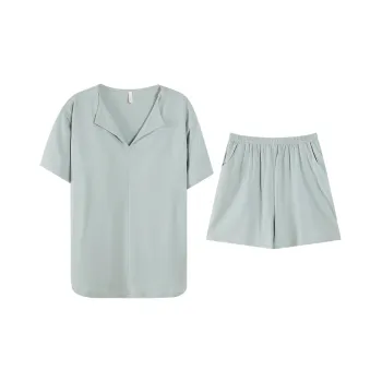 Mulong Family Pajama Set Women's Light Cyan
