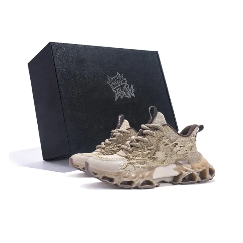 DAFK Wear-Resistant Breathable Support Height Increasing High-Top Chunky Sneakers Men's-14