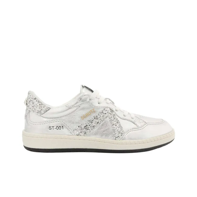 Schutz ST-001 Low-Top Skateboard Shoes Women's Silver-1