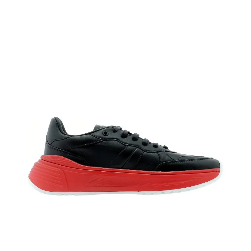 Bottega Veneta Speedster Athletic Shoes Men's Black Red-1
