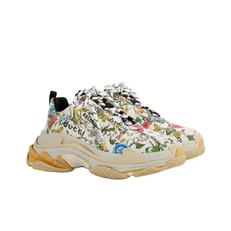 Balenciaga Gucci X Balenciaga Triple S Sneaker 'The Hacker Project Floral'-2