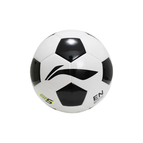 LiNing Size 4 Size 5 Soccer TPU Seamless Thermal-bonding Unisex Black White Block