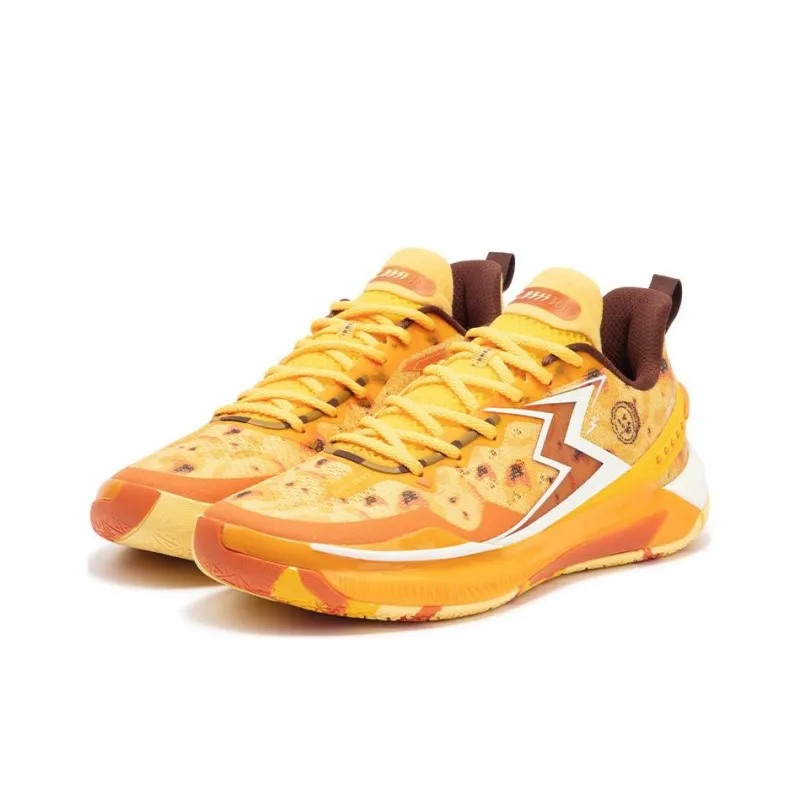 361° BIG3 5.0 Quick Anti Slip Wear Resistant Breathable Coverage Support Low Top Basketball Shoes Unisex Orange-2