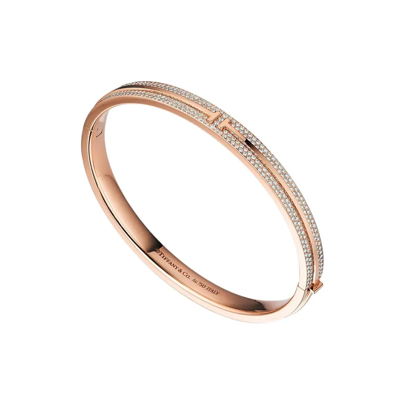 TIFFANY & CO. 18K Rose Gold Bangles Unisex Rose Gold-2