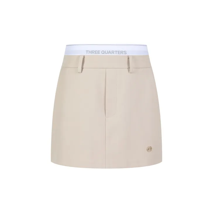 Three Quarters Casual Shorts Women's Khaki-0