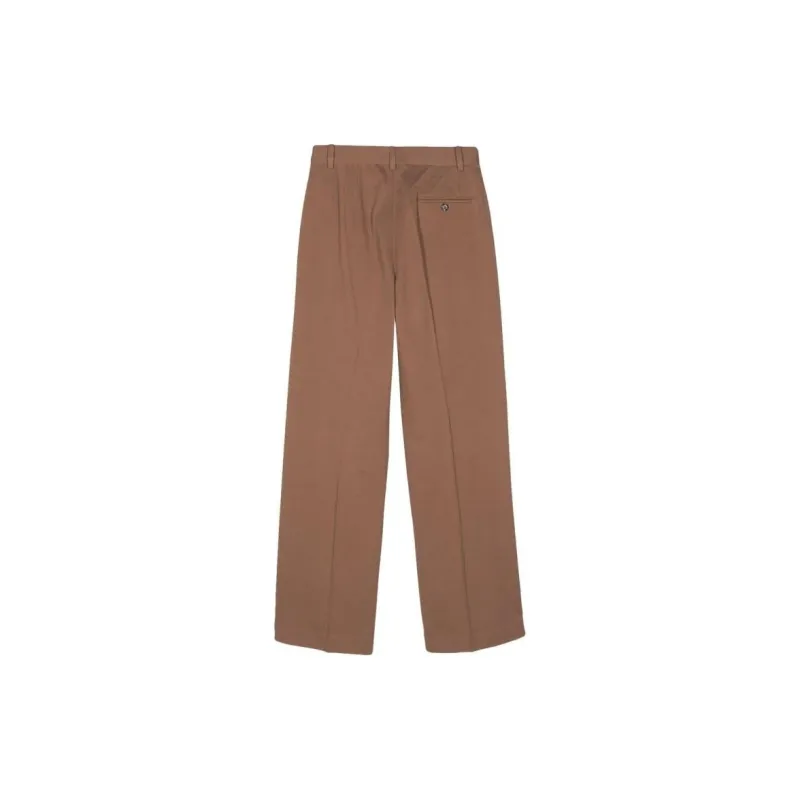 Circolo 1901 Piqué weave Straight Trousers-1