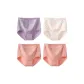 D Set-High-Rise Pastoral Style-Purple+White+Pink+Pink (4 Pack)