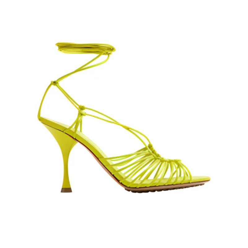 Bottega Veneta Dot Stylish Sandal Women's Yellow-1