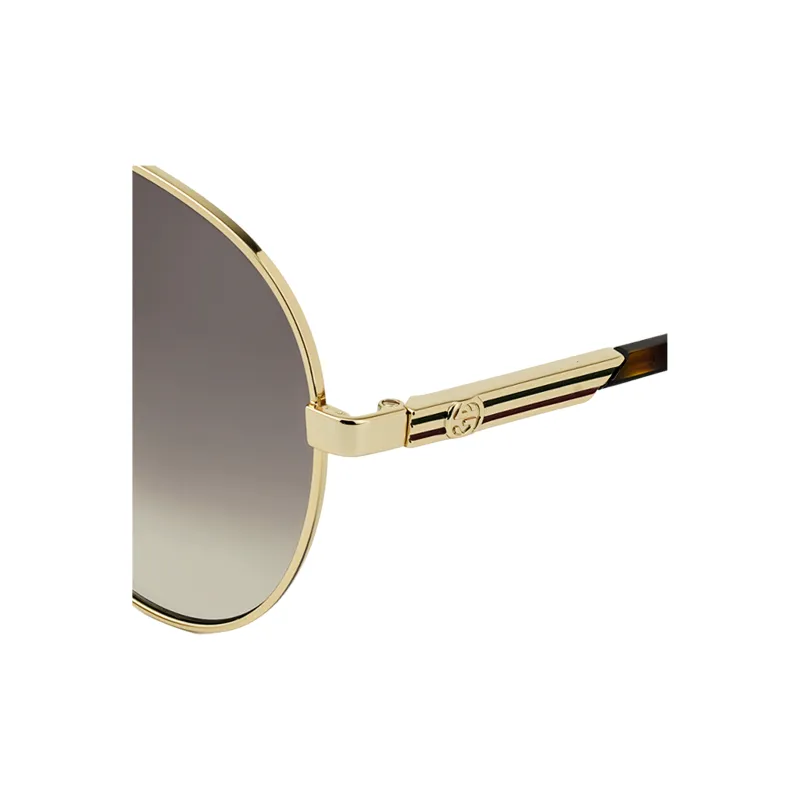 GUCCI Eyewear Pilot Frame Sunglasses-4