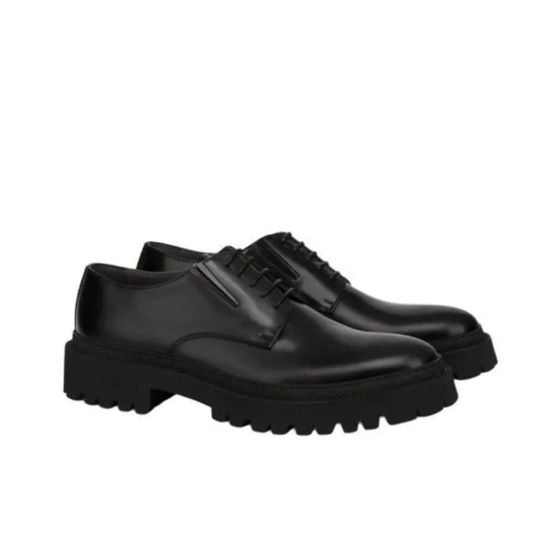 Pollini Royal Abraded Casual Shoes Men's Black-2
