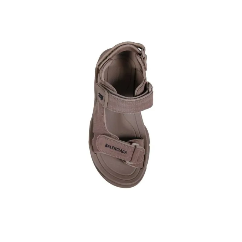 Balenciaga Tourist Beach Sandals Women's Umber-4