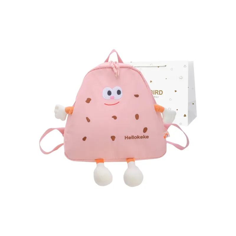 CORE BIRD Nylon Backpack Unisex Yellow/Pink/White/Blue-5