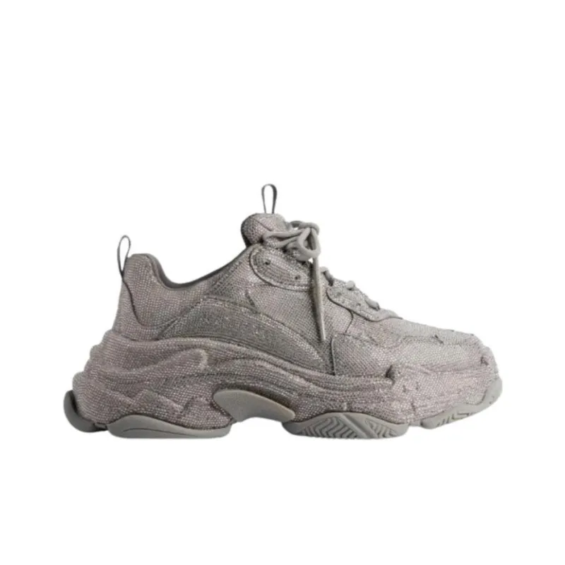 Balenciaga Triple S Dark Grey Rhinstones-1