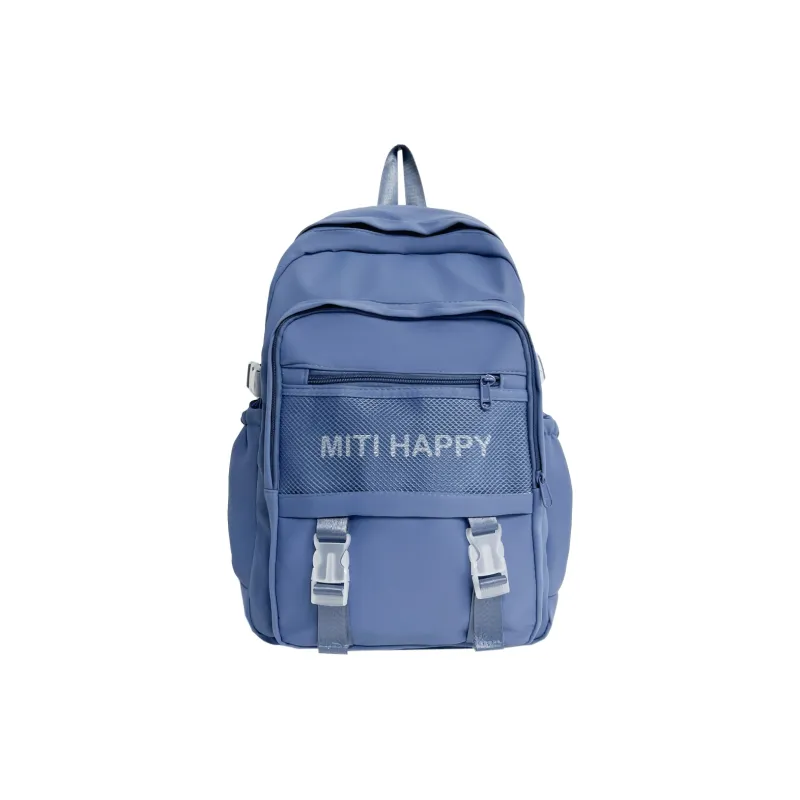OURFUN Nylon Fabric Backpack Gray/Black/Green/Blue-6