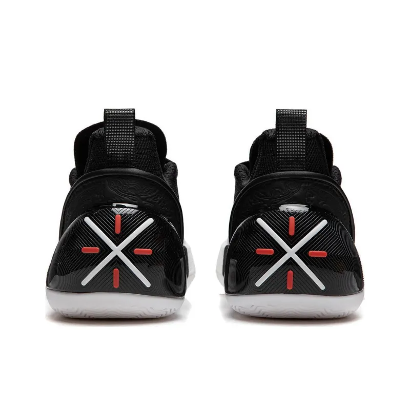 LINING Full City 12 ENCORE Basketball Shoes Men Low Top Black White-5