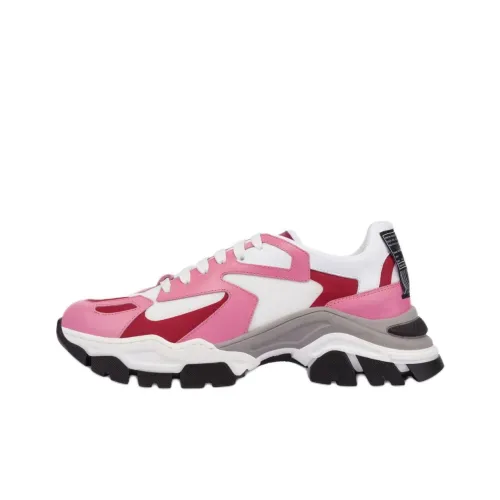 MOSCHINO Barcode Race Low-Top Casual Shoes 5cm Women's Pink