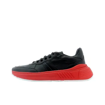 Bottega Veneta Speedster Athletic Shoes Men's Black Red