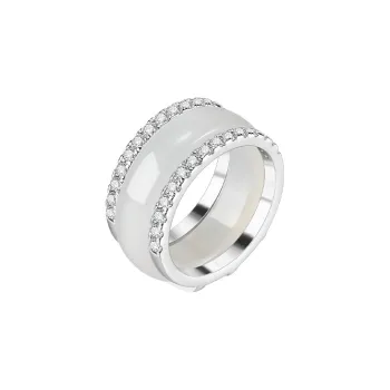 LILY&LOTTY Chalcedony Jade Rings Women's