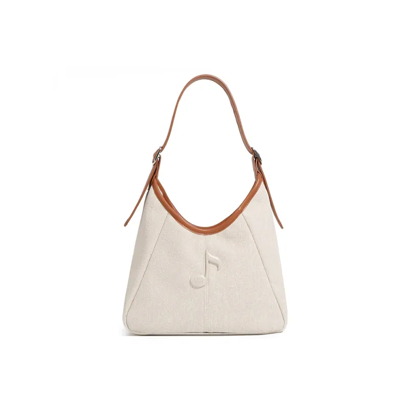 KKA Fabric With Denim Handbag, Shoulder Bag, Crossbody Bag Regular Women's Blue/Ecru/Khaki-6