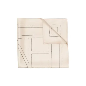 TOTEME Silk Silk Scarves Women's Beige