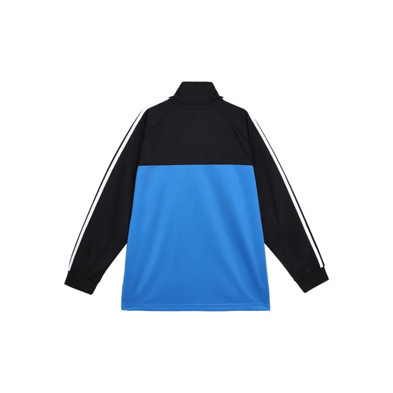 Adidas Jackets Unisex Black Blue Patchwork-1
