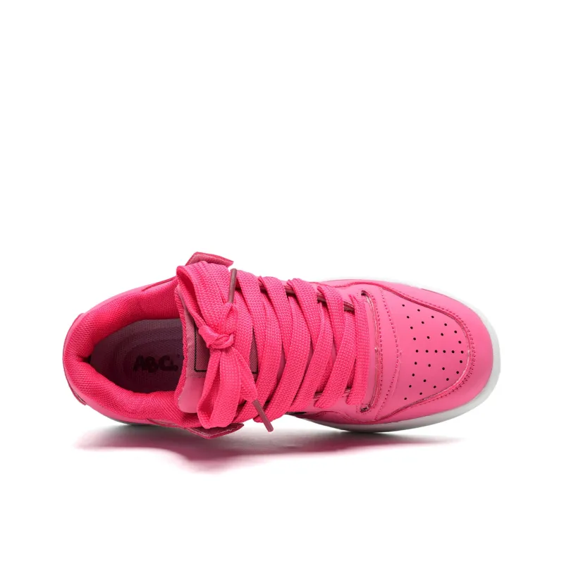 ABCIO Abrasion Resistant Height Increasing Low Top Skateboard Shoes Women's-23