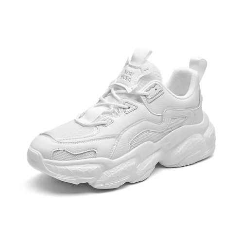 LISATANG Anti-Slip And Wear-Resistant Breathable Low-Top Chunky Sneakers Men's
