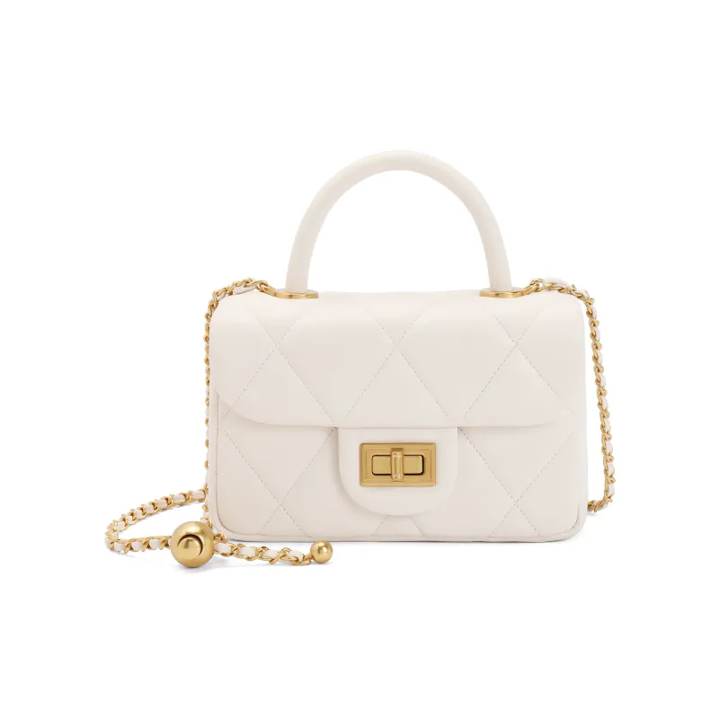 BELLE Sheepskin One Shoulder Handbags Medium Size Women's Multicolor-8