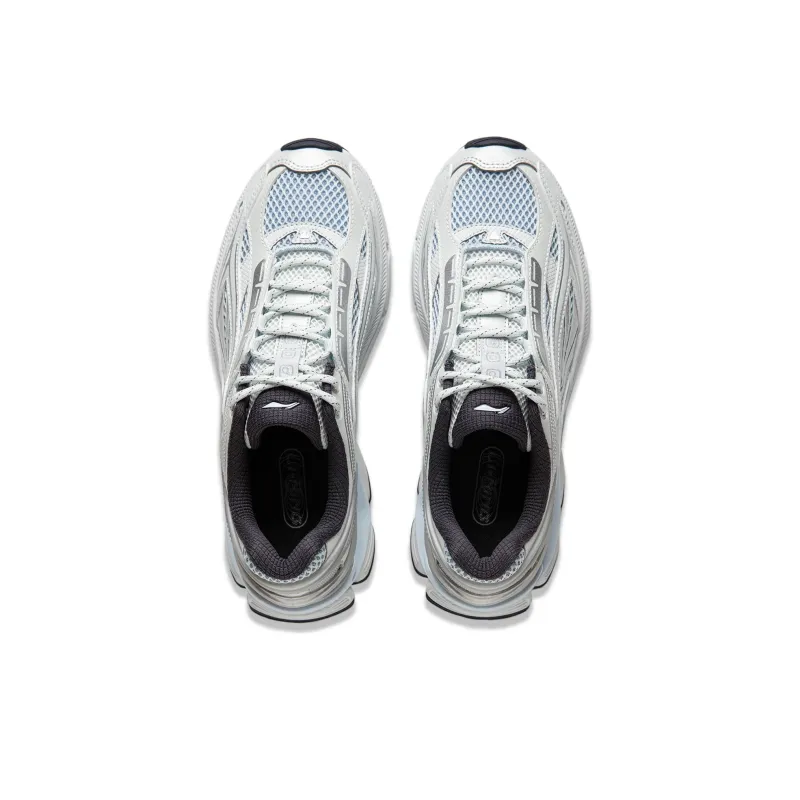 LiNing Aurora RENEW Wear-Resistant Slip-Resistant Support Height Increasing Low-Top Casual Shoes Women's Silver Blue-3