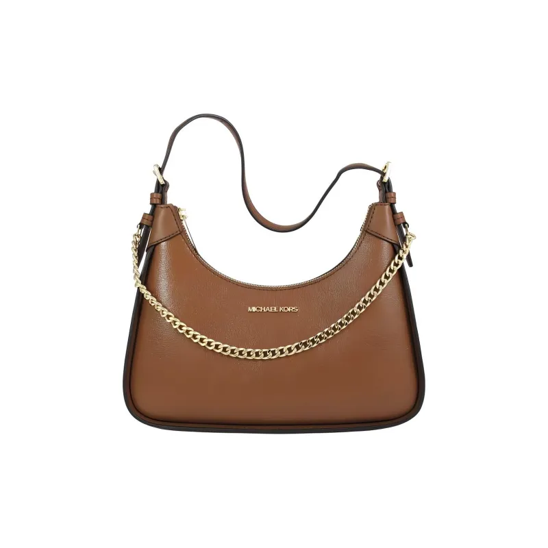 MICHAEL KORS Wilma Leather Crossbody Handbag, Shoulder Bag Women's Leather Brown-3