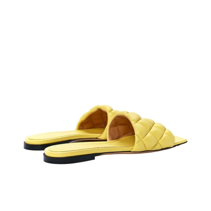 Bottega Veneta Slip Resistant Slide Slippers Women's Yellow Pear-3